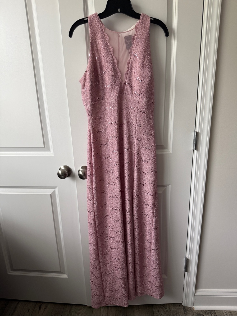 Night Way Collections Dusty Pink Lace Maxi Dress